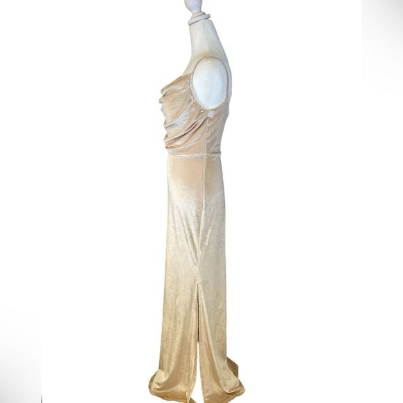 Lavetir Velvet Champagne Maxi/Gown. Size 8 - Picture 5 of 14